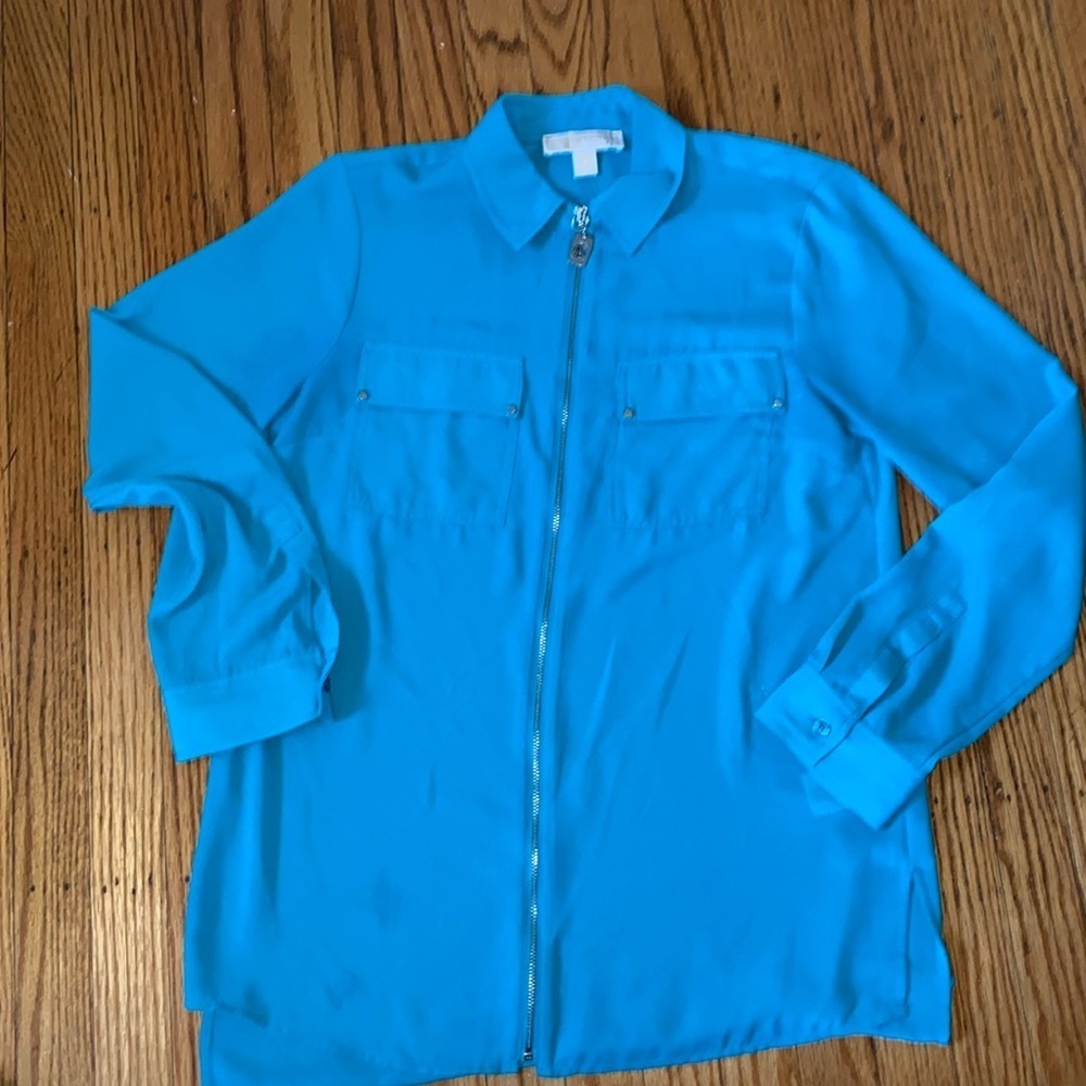 Michael Kors size small teal blouse